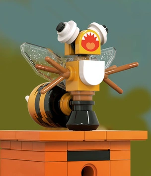 Художник создал «Деревню дураков» в стиле LEGO