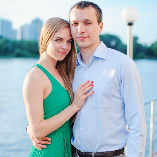 Настя и Алексей поженились два года назад