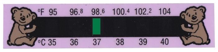 Детский налобный термометр Hallcrest Великобритания, контактный, плоский