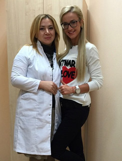 Ольга Бузова с врачом