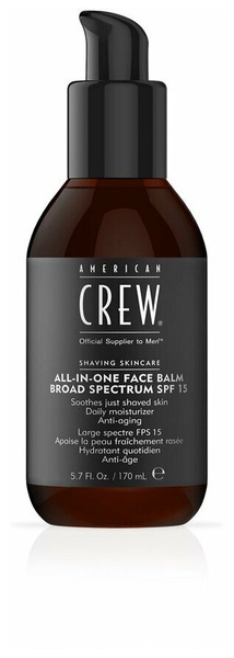 American Crew Бальзам для лица All-In-One Face Balm SPF 15, 170 мл