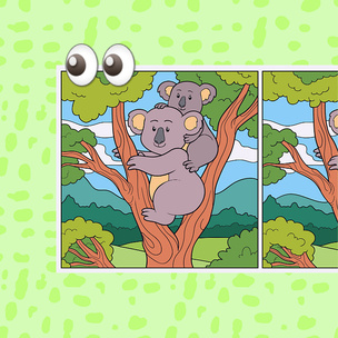 Тест на глазастость: Сможешь найти 10 различий на этих картинках с коалами?