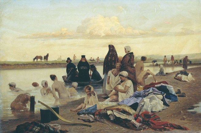 Источник: «Монахи» («Не туда заехали»), Соловьев Лев Григорьевич / Wikipedia.org, общественное достояние