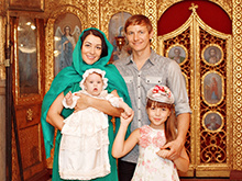 Футболист Роман  Павлюченко крестил  младшую дочь