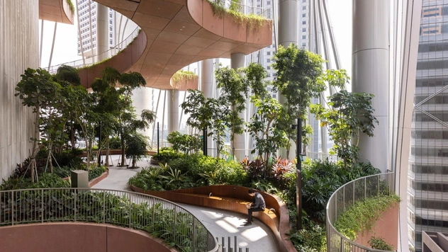 Зеленый небоскреб в Сингапуре от BIG и Carlo Ratti Associati