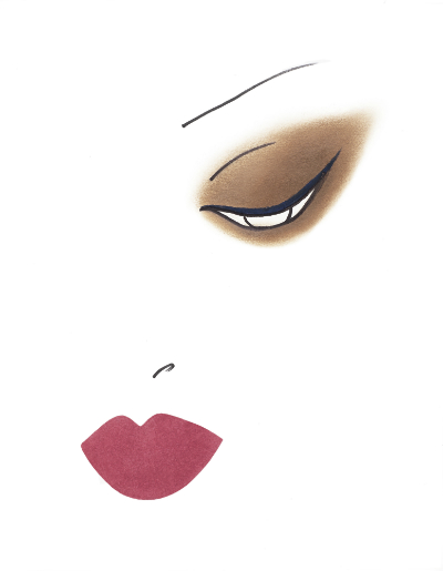 Скетч от креативного директора по макияжу Yves Saint Laurent Beaute Ллойда Симмондса