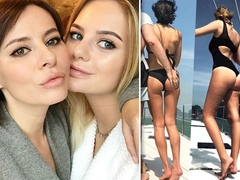 Мама может! Тылы 39-летней Оксаны Лаврентьевой выглядят куда лучше, чем у ее 19-летней дочери