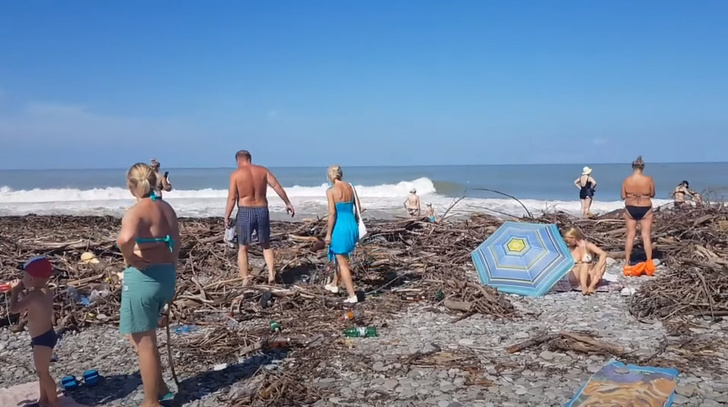 Как выглядят пляжи Сочи после наводнения: фото и видео