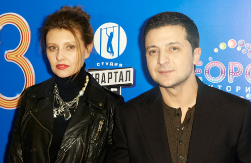 Владимир Зеленский с женой Еленой