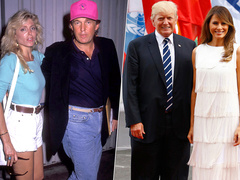 От розовых джемперов до костюмов Brioni: как любимые женщины Дональда Трампа меняли его стиль