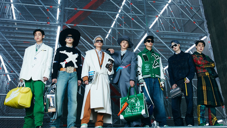 Скорее смотри: самые стильные образы BTS с показа Louis Vuitton
