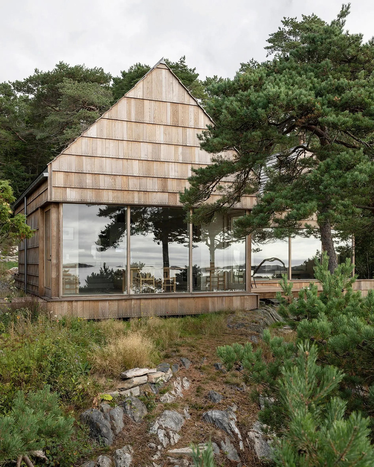 Эко-дом из остатков досок в Норвегии