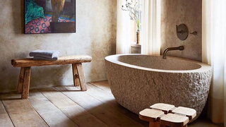 Раковины и ванны из натурального камня: 50+ примеров