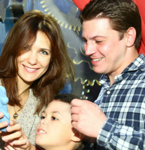 Екатерина Климова с мужем Гелой Месхи и сыном Матвеем