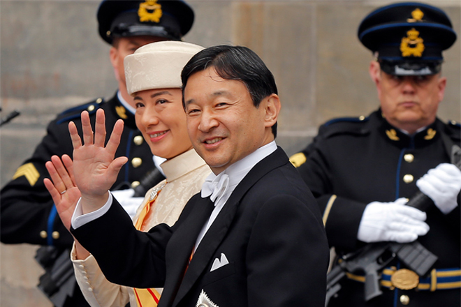 Принц Японии Нарухито с супругой