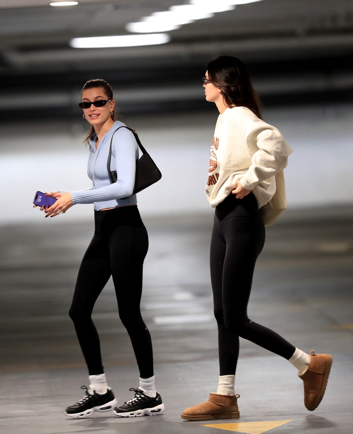 Хейли Бибер и Кендалл Дженнер показывают, с чем носить спортивные легинсы каждый день
