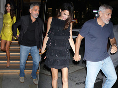 Чем ближе 45 — тем короче юбки: Амаль Клуни перестала скрывать роскошные ноги