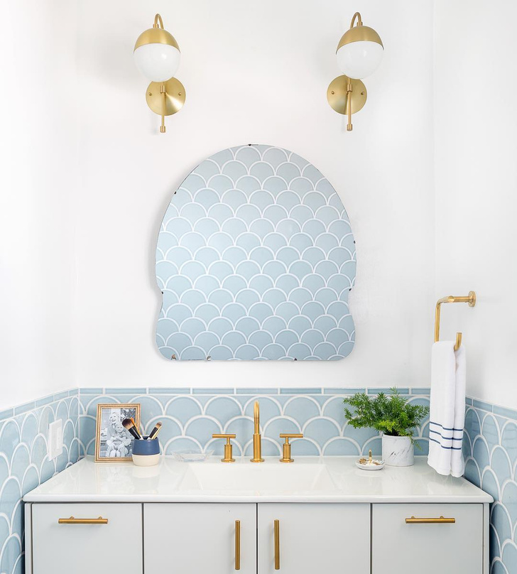  стены в ванной комнате: 10 примеров из Instagram | myDecor
