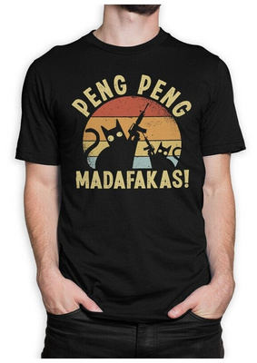 Футболка Dream Shirts Котики с оружием - Peng Peng Madafakas Мужская Черная