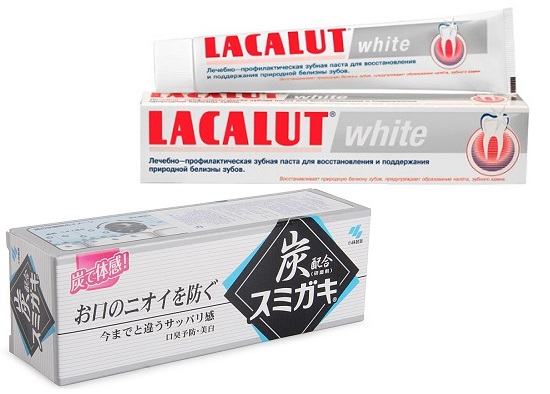 Отбеливающая паста Lacalut White, Зубная паста Kobayashi