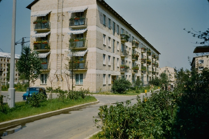 Район Новые Черемушки, Москва, 1964 г. | Источник: JOHN REPS. URBAN EXPLORER COLLECTION/CORNELL UNIVERSITY LIBRARY. CREATIVE COMMONS ATTRIBUTION 4.0 INTERNATIONAL LICENSE (CC-BY)