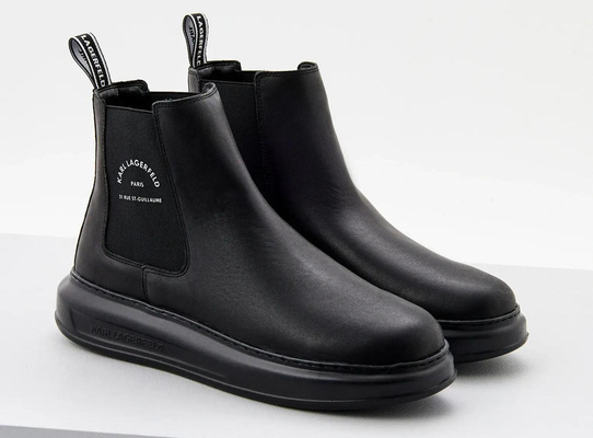 Ботинки Karl Lagerfeld, цвет черный, RTLACG002101 — купить в интернет-магазине Lamoda