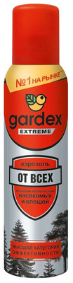 Аэрозоль Gardex Extreme от всех летающих кровососущих насекомых и клещей
