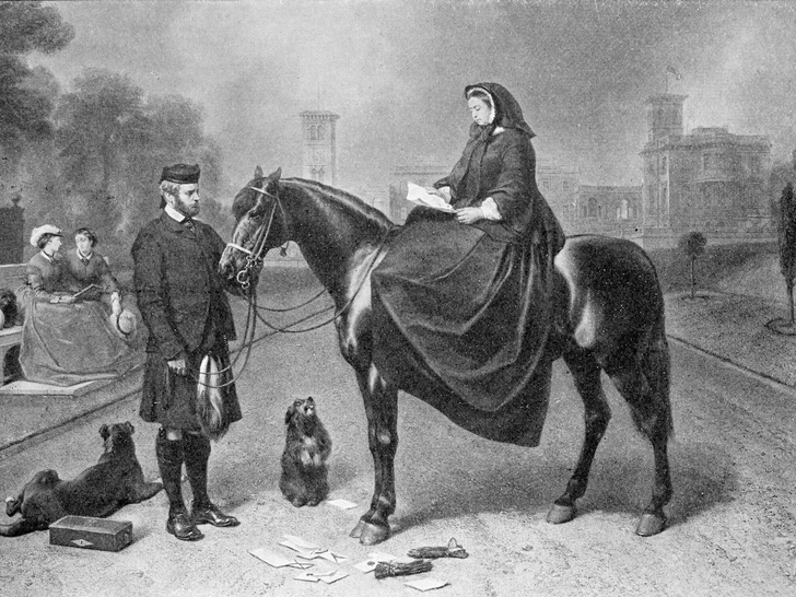 Портрет королевы Виктории на лошади, 1880-е