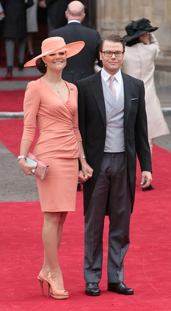 Кронпринцесса Швеции Виктория и принц Даниэль на свадьбе Кейт и Уильяма, 2011