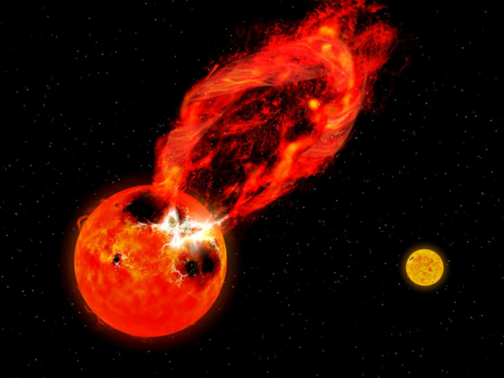 3,5 млн км/ч: посмотрите, как из короны звезды вырывается гигантская вспышка